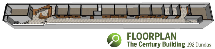 Floor plan for Century Building, 2nd Floor Office Rentals - 192 Dundas St, London